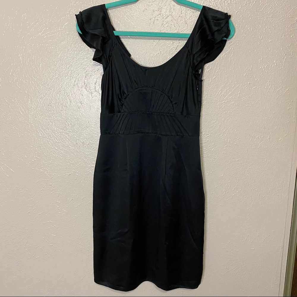🛍3/$25 Gianni Bini Silk Black Mini Dress